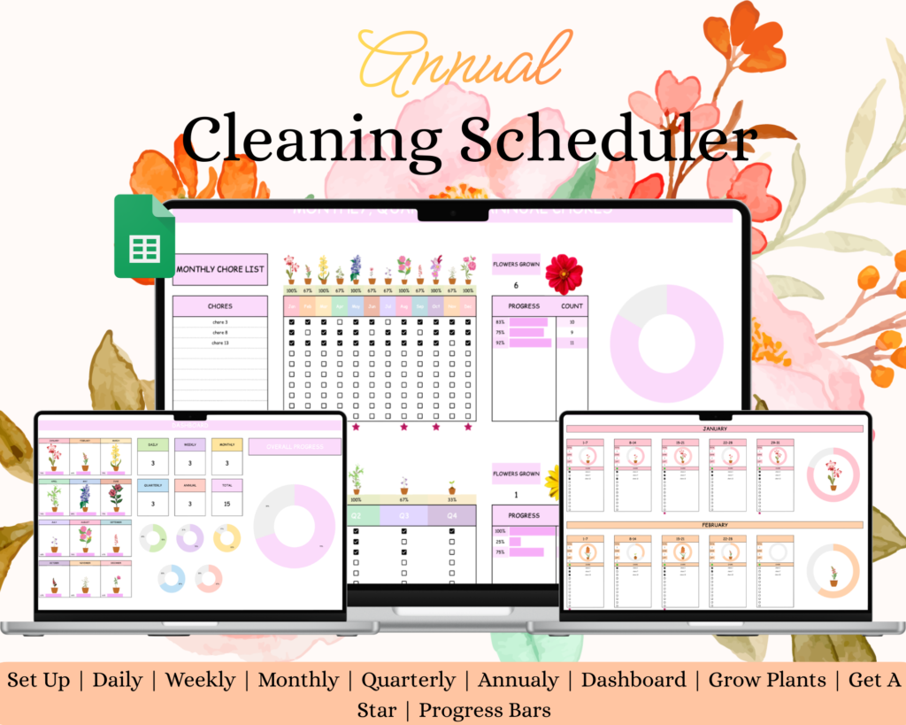 Cleaning & Chores Checklist Spreadsheet